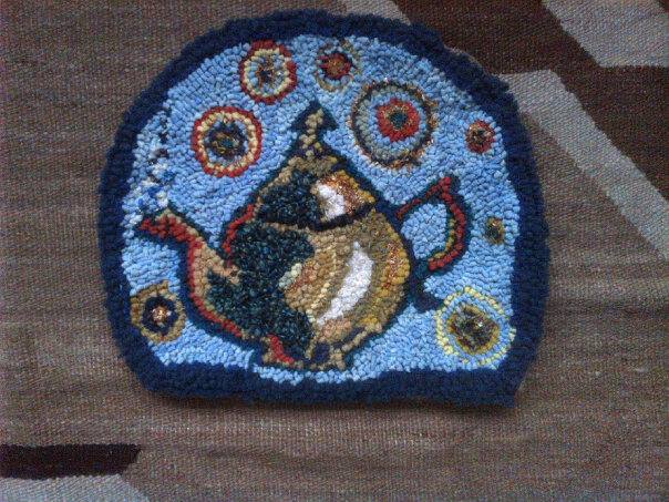 half of a wacky teacozy